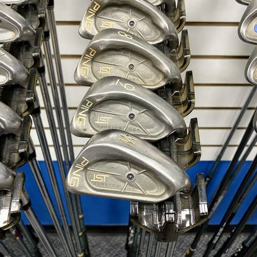 Used Ping Isi Black Dot Mens Right Iron Set 3i-pw Steel Regular
