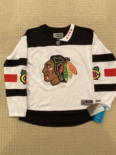 NEW REEBOK NHL WOMEN'S CHICAGO BLACKHAWKS 2016 STADIUM SERIES PREMIER JERSEY - Medium