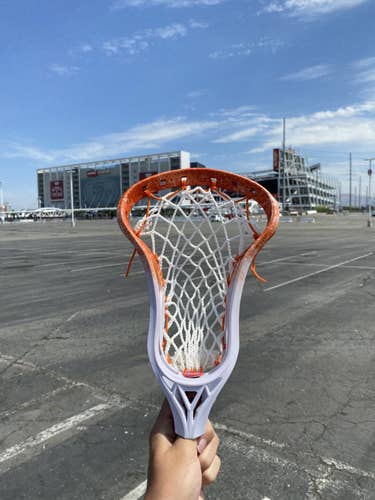 Orange marble lacrosse head