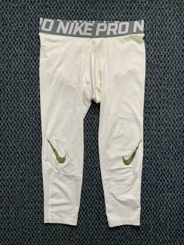 White Adult Men's Used Large Nike Compression