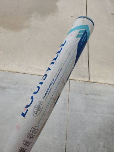 White Used High School/College 2017 Louisville Slugger Composite LXT Bat (-10) 22 oz 32"