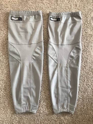 Gray Used Large CCM Pro Stock Socks