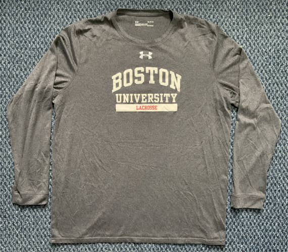 Gray Adult Men's Used Large Under Armour Shirt