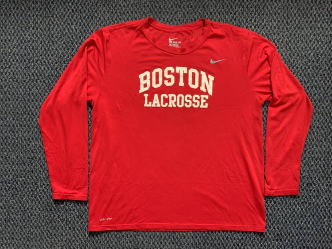 Team-issued Boston University Lacrosse Nike Shirt