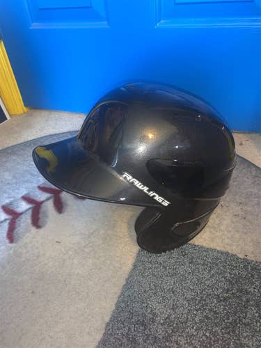Black New 7 Rawlings S100 Batting Helmet