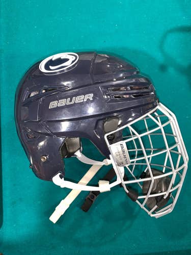 Penn State Game Worn Nikita Pavlychev Navy Blue Helmet