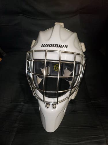White Senior New Warrior Goalie Mask