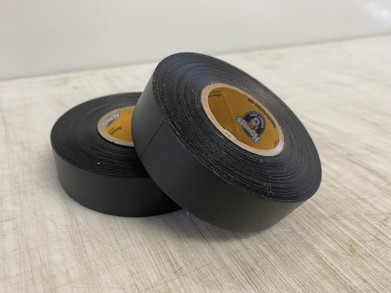 2 Rolls of HOWIE'S Black Hockey Sock Tape 1 x 30 yds Shin