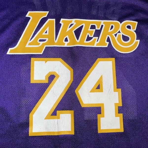 LOS ANGELES LAKERS BASKETBALL VINTAGE NBA JERSEY Kobe Bryant #24 ADIDAS  Size S