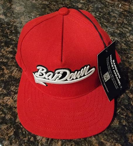 Red Adult BARDOWN hockey hat