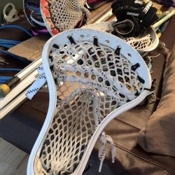 White Used Strung Clutch Head Lacrosse