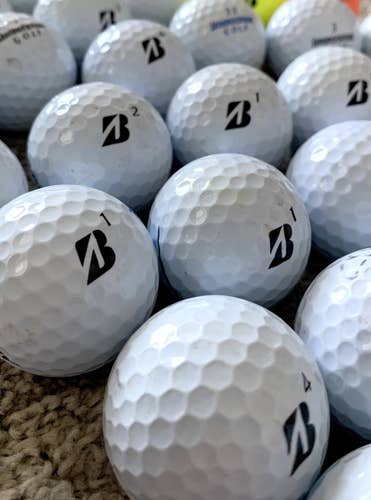 15 Used Bridgestone e6, BRX, BRXS, Assorted Golf Balls