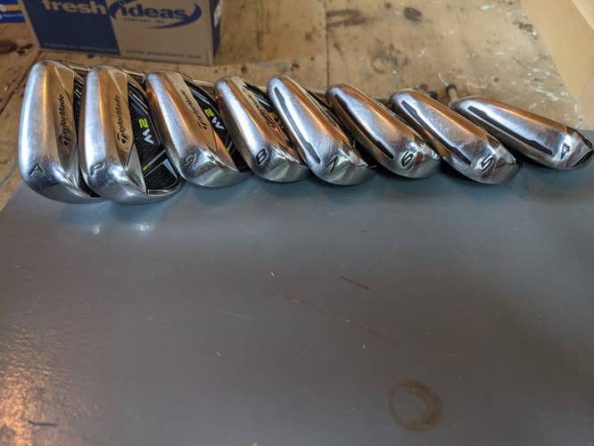 Used Men's TaylorMade Right Handed M2 Iron Set Regular Flex Steel Shaft