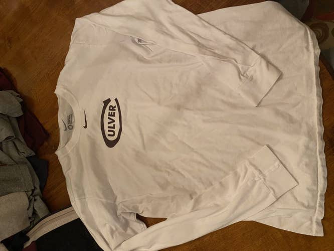 White Culver Military Academy Adult Men's Used Medium Nike Shirt