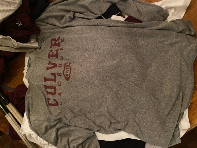 Gray Culver Military Academy Prep Lacrosse Adult Men's Used Medium Nike Shirt