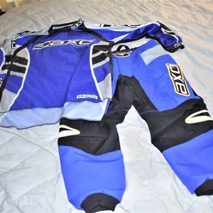 AXO Racing COMP 03 Motocross Pant/Jersey Set, Blue/Black, Adult Small / Size 30