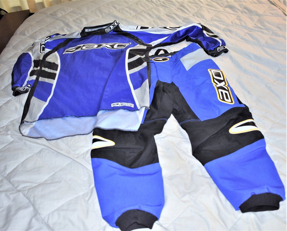 AXO Racing COMP 03 Motocross Pant/Jersey Set, Blue/Black, Adult Small / Size 30