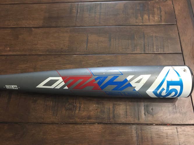 Used High School/College BBCOR Certified 2019 Louisville Slugger Alloy Omaha 519 Bat (-3) 28 oz 31"