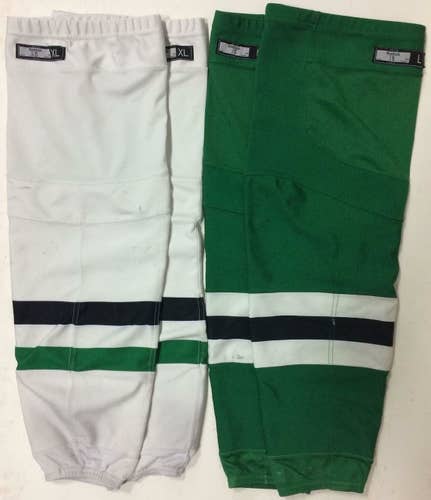 BUNDLE CCM Edge Pro Stock Hockey Socks Dallas Stars Home & Away