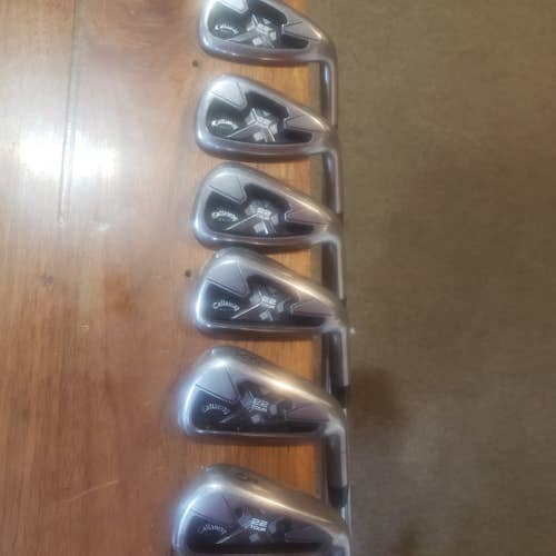 Callaway X22 tour Iron Set 5-W Reg Flex Steel Shaft