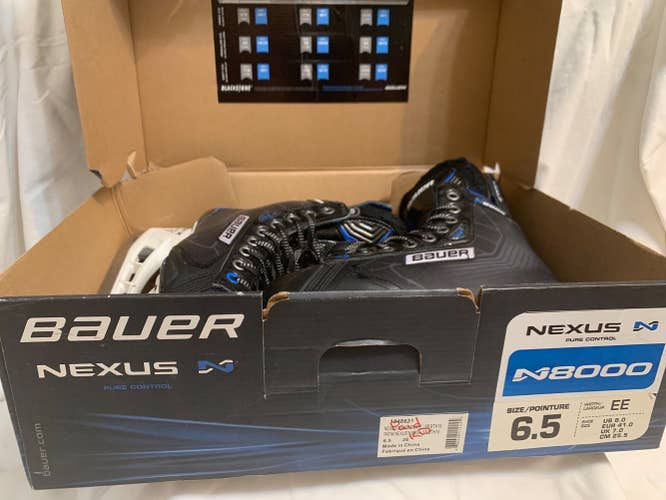 Senior Bauer Size 6.5EE Nexus N8000 Hockey Skates