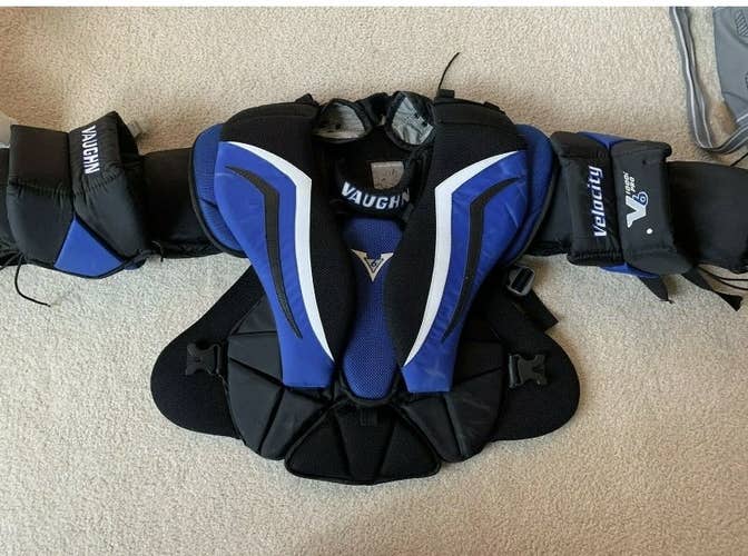 Used Large Vaughn Velocity V6 1000 Pro Goalie Chest Protector