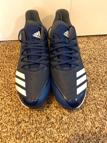 Blue New Adult Men's Size 10 (Women's 11) Metal Low Cut Adidas