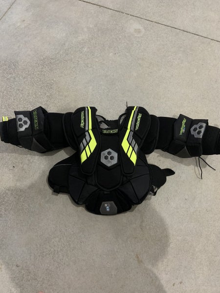 Used Large Vaughn Velocity VE8 JrGoalie Chest Protector