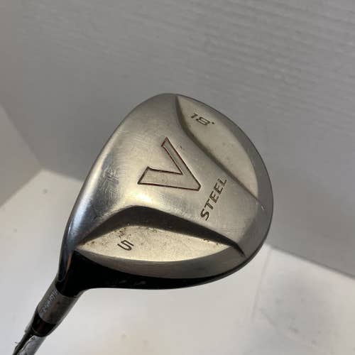 Used Taylormade V Steel 5 Wood Graphite Stiff Golf Fairway Woods