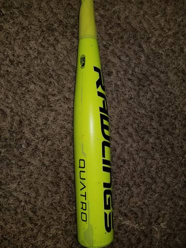 Used Kid Pitch (9YO-13YO) USSSA Certified Rawlings Composite Quatro Bat (-10) 20 oz 30"
