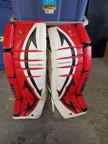 Used 36" Vaughn Velocity V3 Goalie Leg Pads
