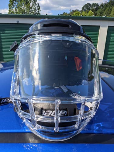 CCM FL90 Helmet with Bauer Concept III Full Face Shield - Black - Small Like New