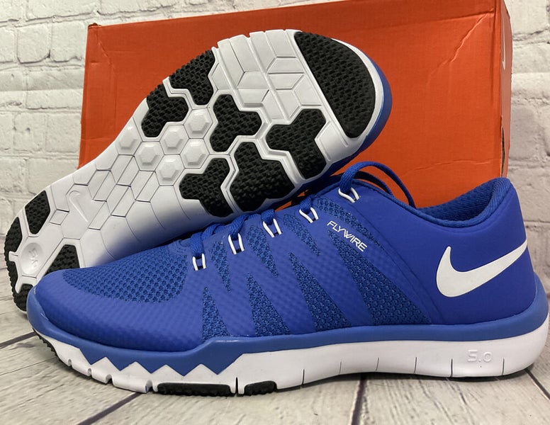 comerciante proporción Una buena amiga Nike Women's Free 5.0 Size 6 Running Shoes Blue/White/Black New With Box |  SidelineSwap