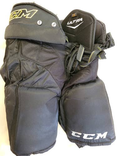 Black Senior Used Medium CCM Ultra Tacks Hockey Pants