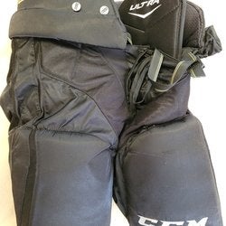 Black Senior Used Medium CCM Ultra Tacks Hockey Pants