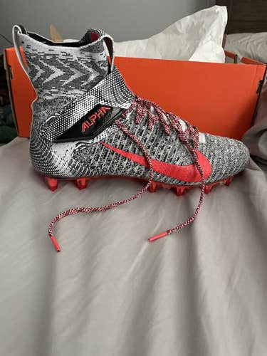 Gray Adult Molded Cleats High Top Alpha Menace Elite 2