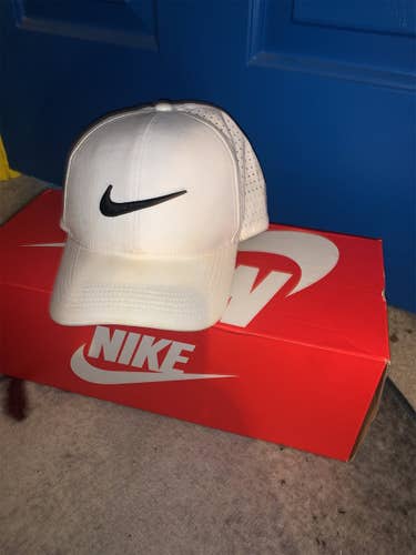 White Nike DRI-FIT Hat