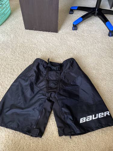 Black Senior Medium Bauer  Supreme Shell Hockey Pants