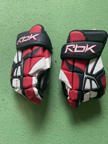 Red Senior Reebok 14"  Gloves
