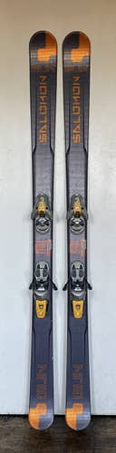 Used Salomon All Mountain Gun Skis With Bindings Max Din 14