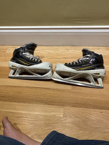 Used Senior Bauer Total One NXG Hockey Goalie Skates Regular Width Size 12