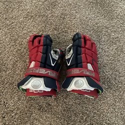 Red New Player's Maverik 13" M4 Lacrosse Gloves