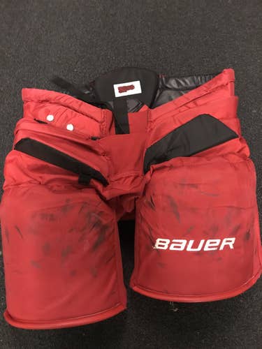 Red Senior XL Bauer custom Hockey Goalie Pants