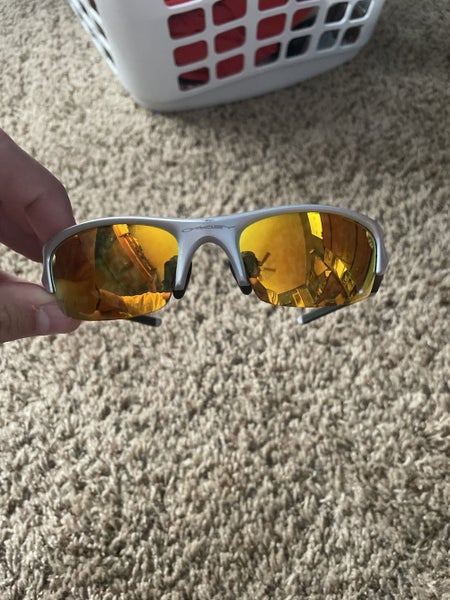 Gray Men's Oakley Flak Jacket Sunglasses
