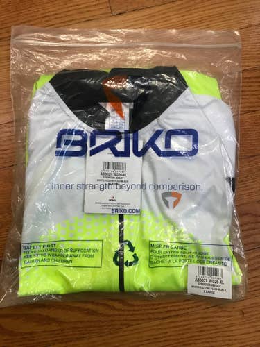 Yellow New Men's Adult Large Briko biking shirt