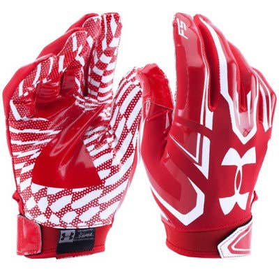 NEW Under Armour UA Boys F5 Football Gloves 1271185 YOUTH RED sold per pair