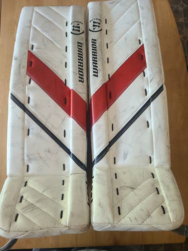 Used 28+1 Warrior Ritual G4 Goalie Leg Pads