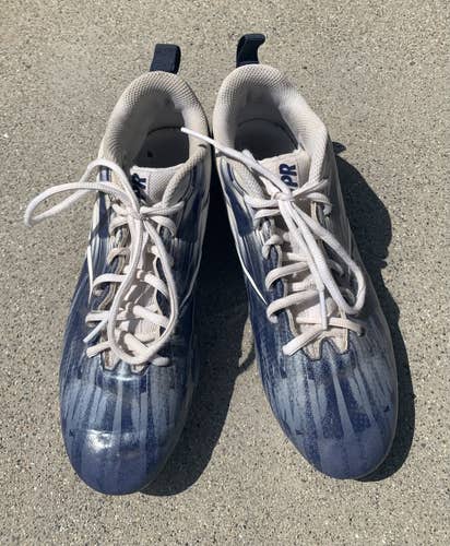 Blue Used Unisex Size 9.0 (Women's 10) Nike Cleats (Lacrosse, football, soccer)