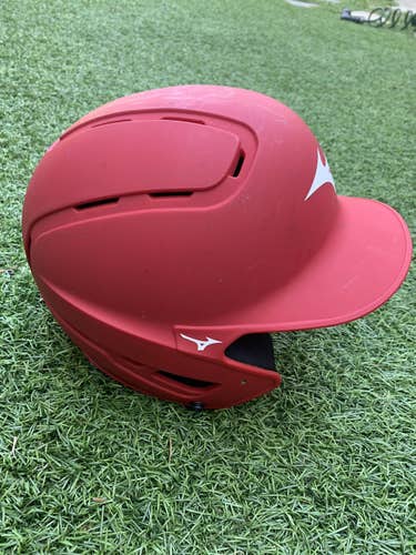 Red Used Small / Medium Mizuno B6 Batting Helmet