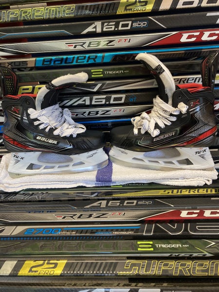 Senior Used Bauer Vapor 2X Hockey Skates Regular Width Pro Stock Size 7.5